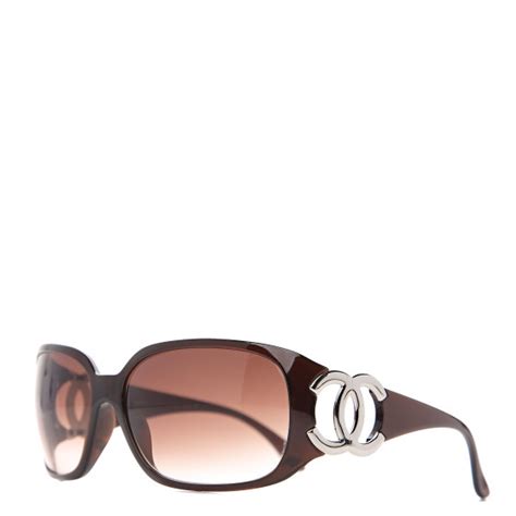 CHANEL CC Sunglasses 6014 Brown 563568 